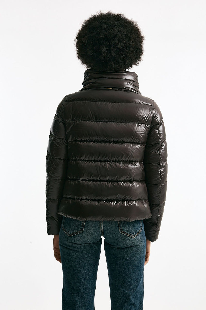 Piumino corto cioccolato donna Herno - 4