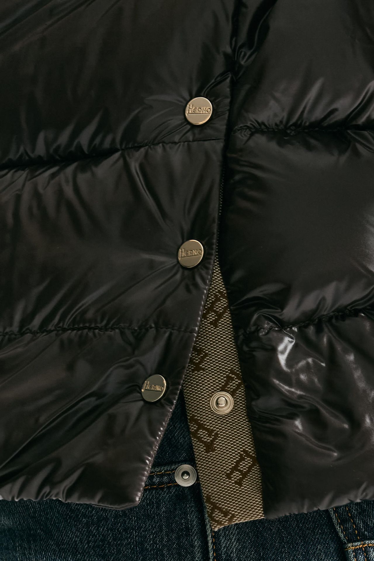 Piumino corto cioccolato donna Herno - 7