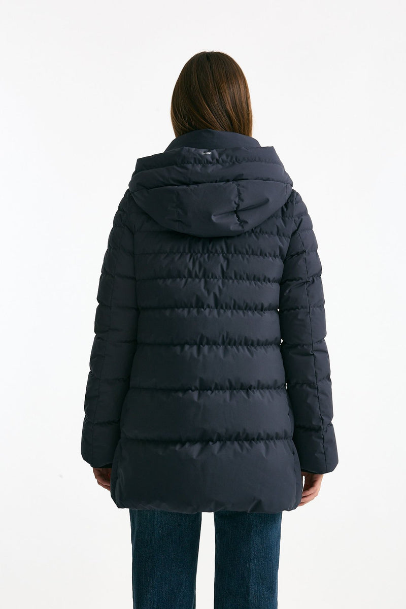 Piumino midi imbottito blu donna Herno - 3