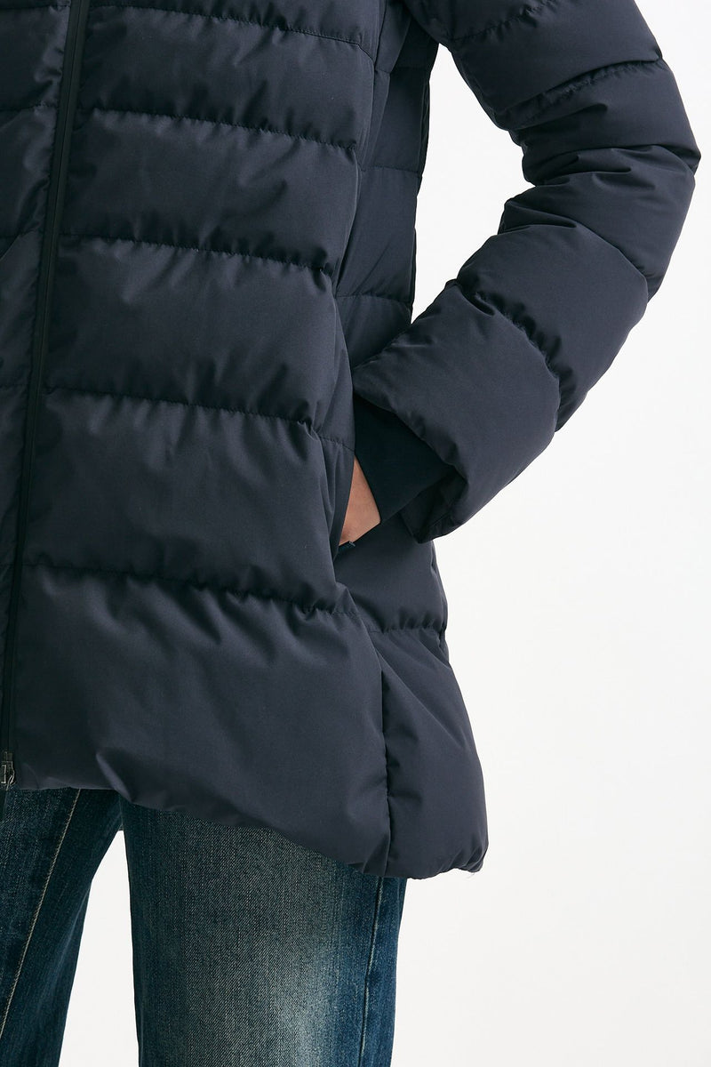 Piumino midi imbottito blu donna Herno - 5