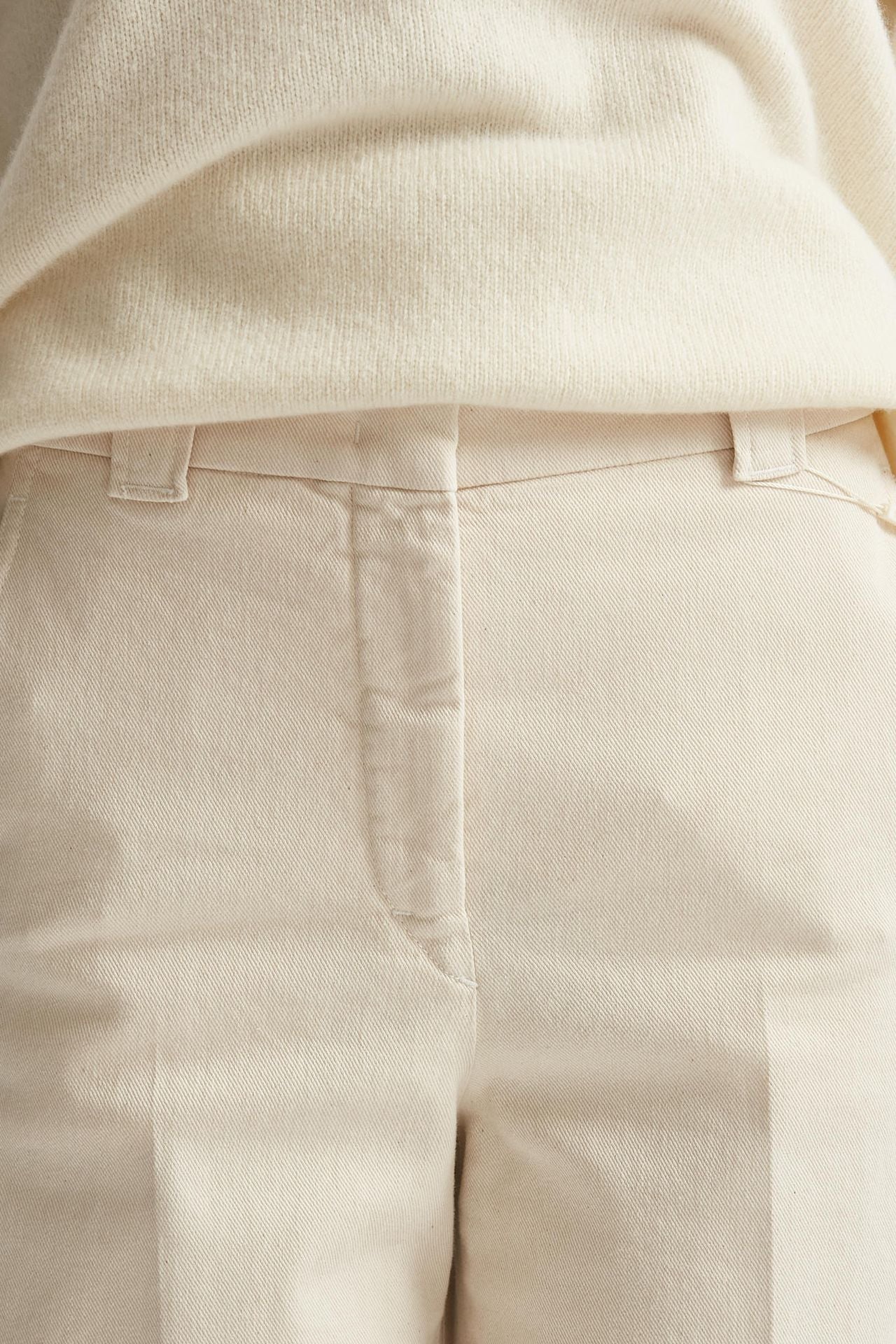 Pantalone ampio ELYS panna donna Incotex - 4