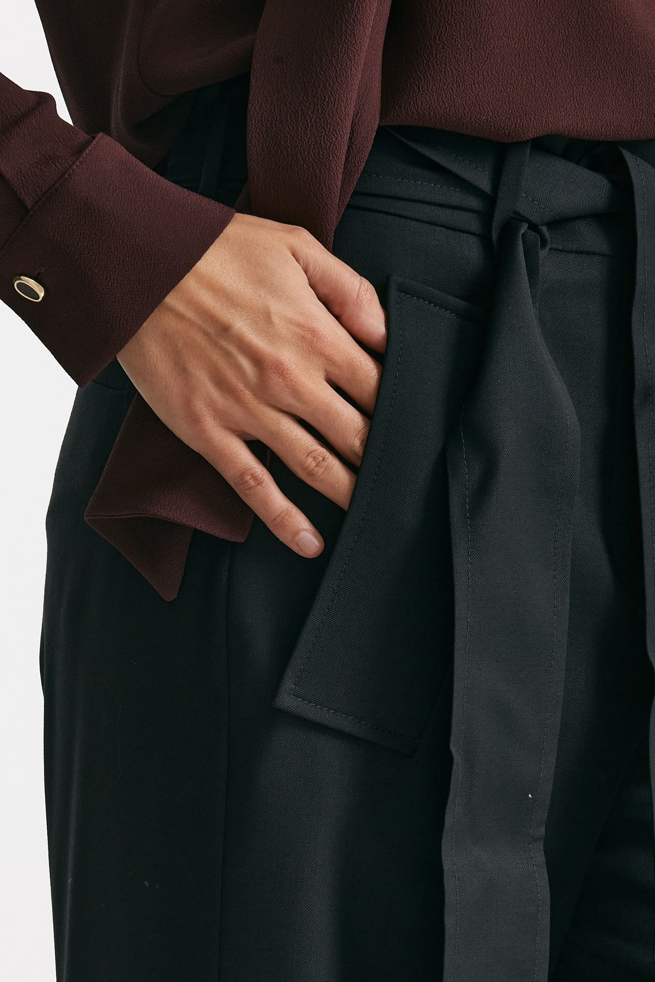 Pantalone palazzo DAYSI nero donna Incotex - 5