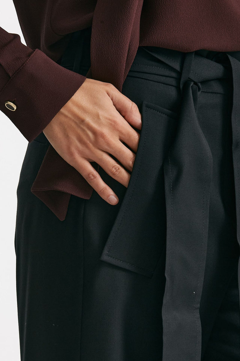 Pantalone palazzo DAYSI nero donna Incotex - 5