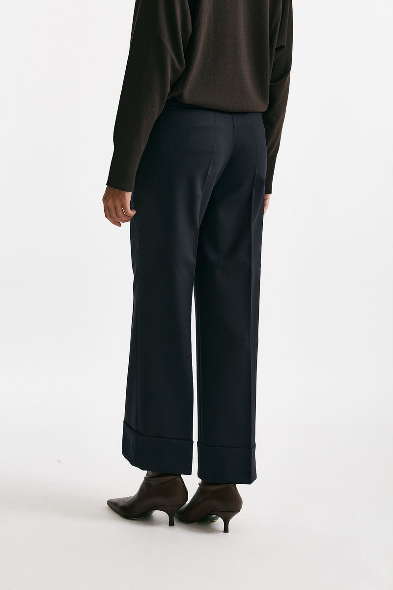 Pantalone ampio ARLYS blu donna Incotex - 3