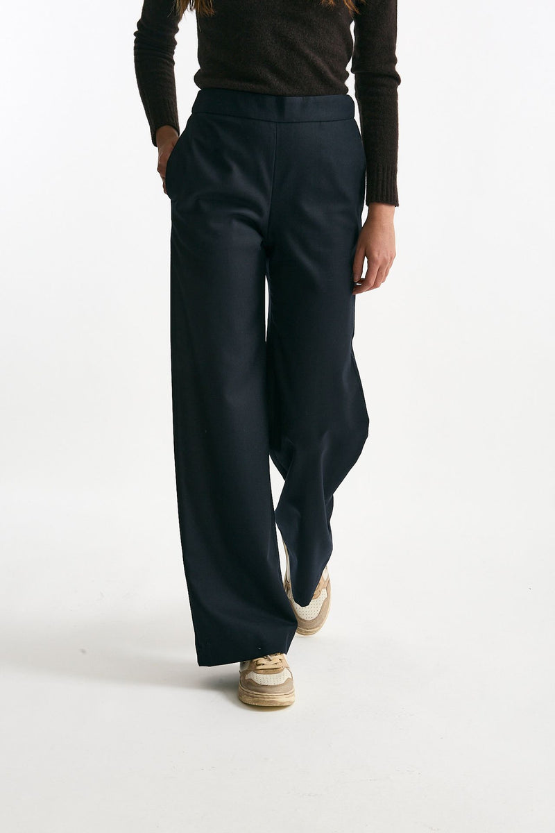 Pantalone ampio IVY blu donna Incotex - 2