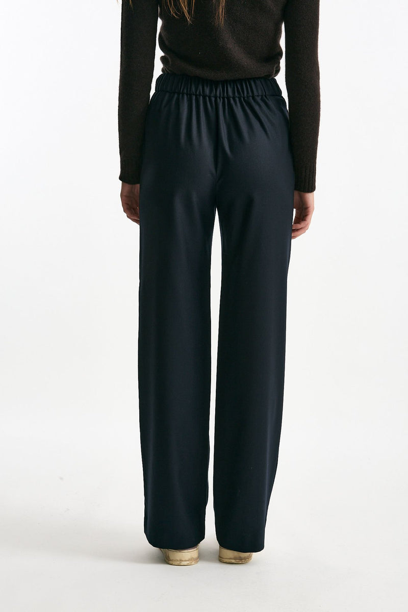 Pantalone ampio IVY blu donna Incotex - 4