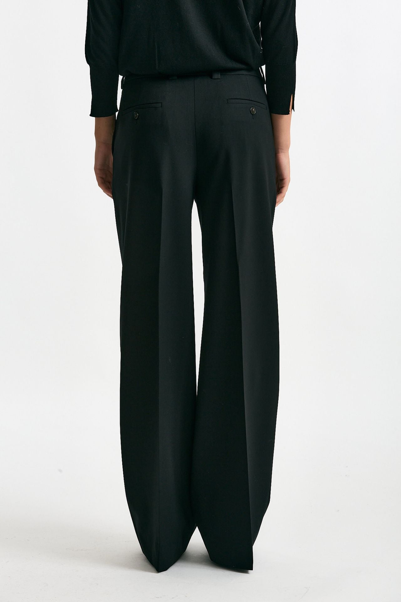 Pantalone ampio NEERA nero donna Incotex - 3