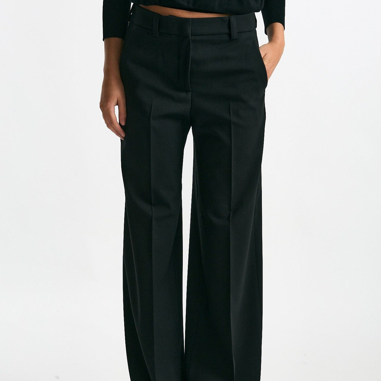 Pantalone ampio NEERA nero donna Incotex - 6