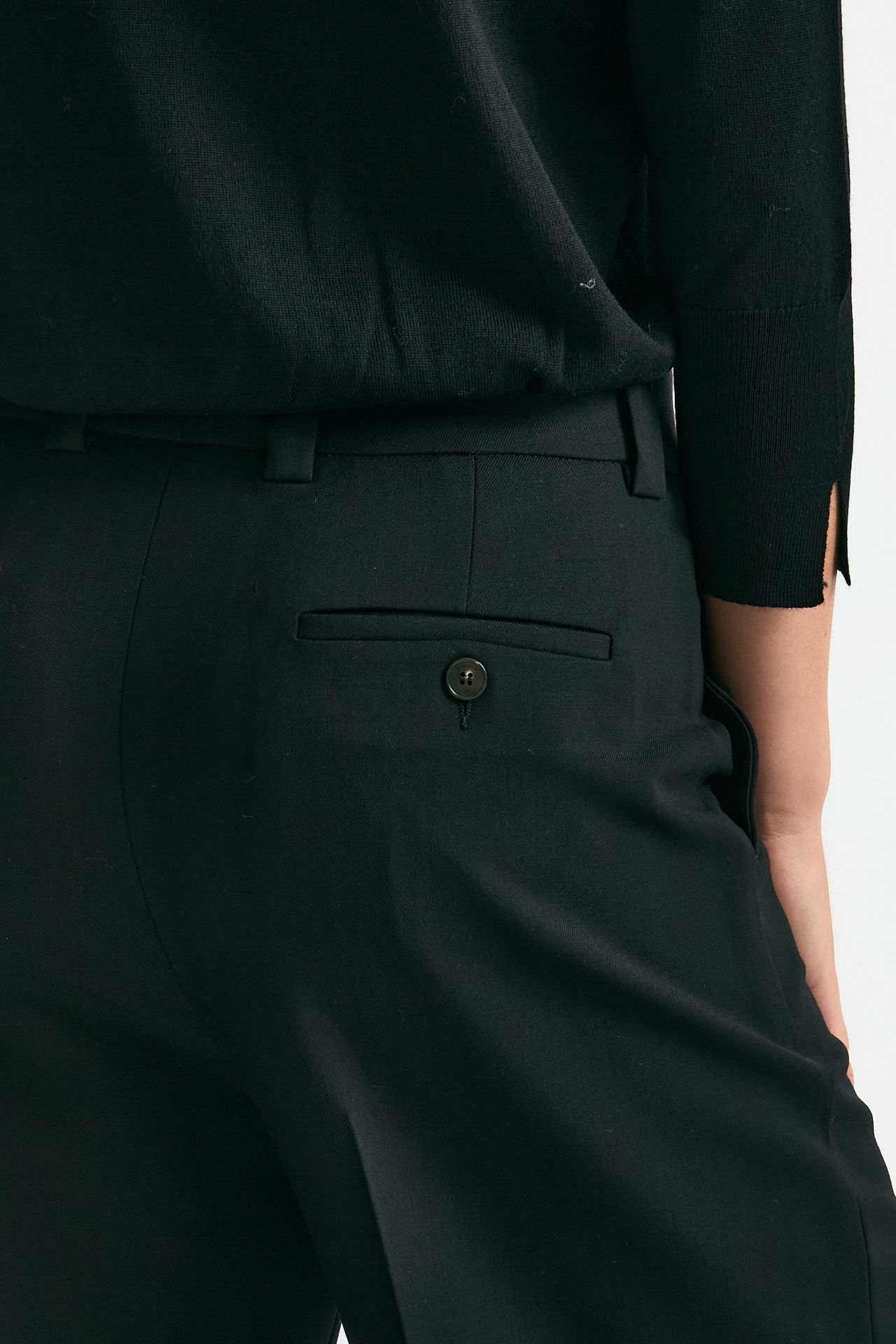 Pantalone ampio NEERA nero donna Incotex - 5