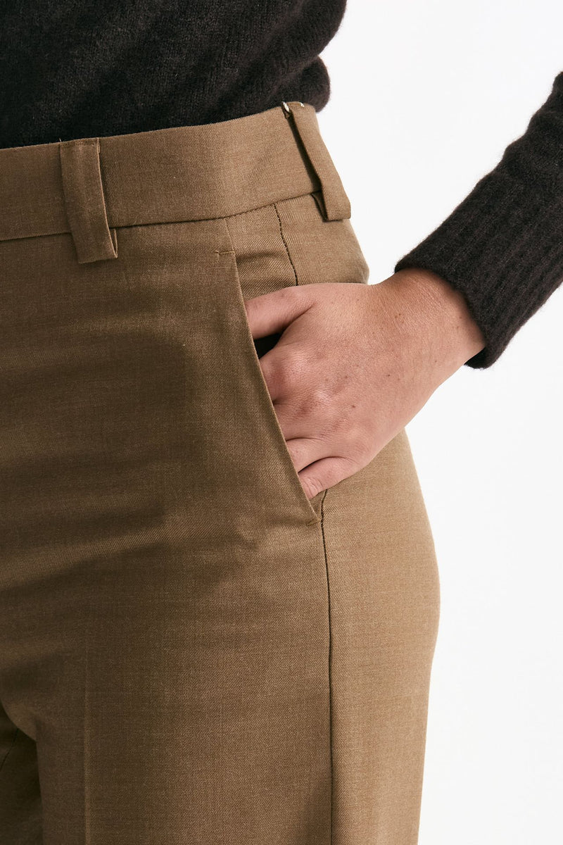 Pantalone NEERA ampio in flanella cammello donna Incotex - 5