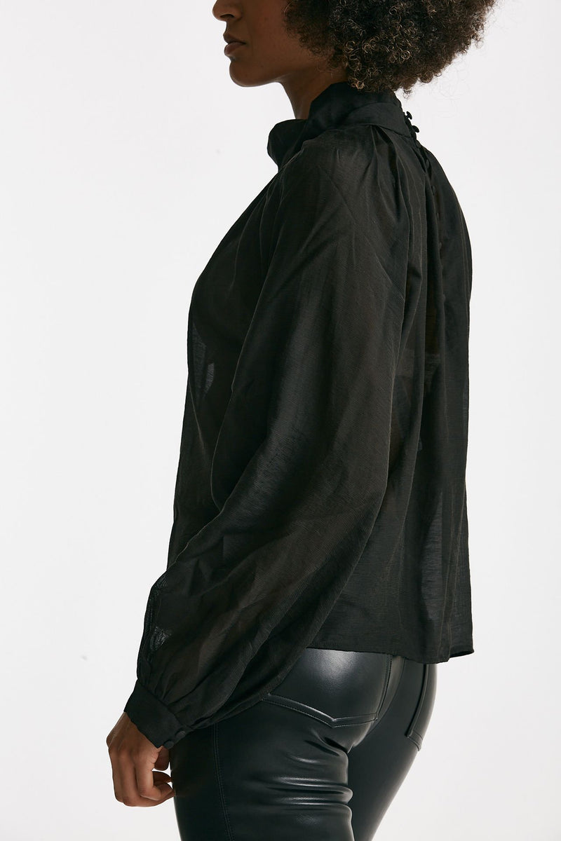 Camicia in viscosa nero donna Iro - 3