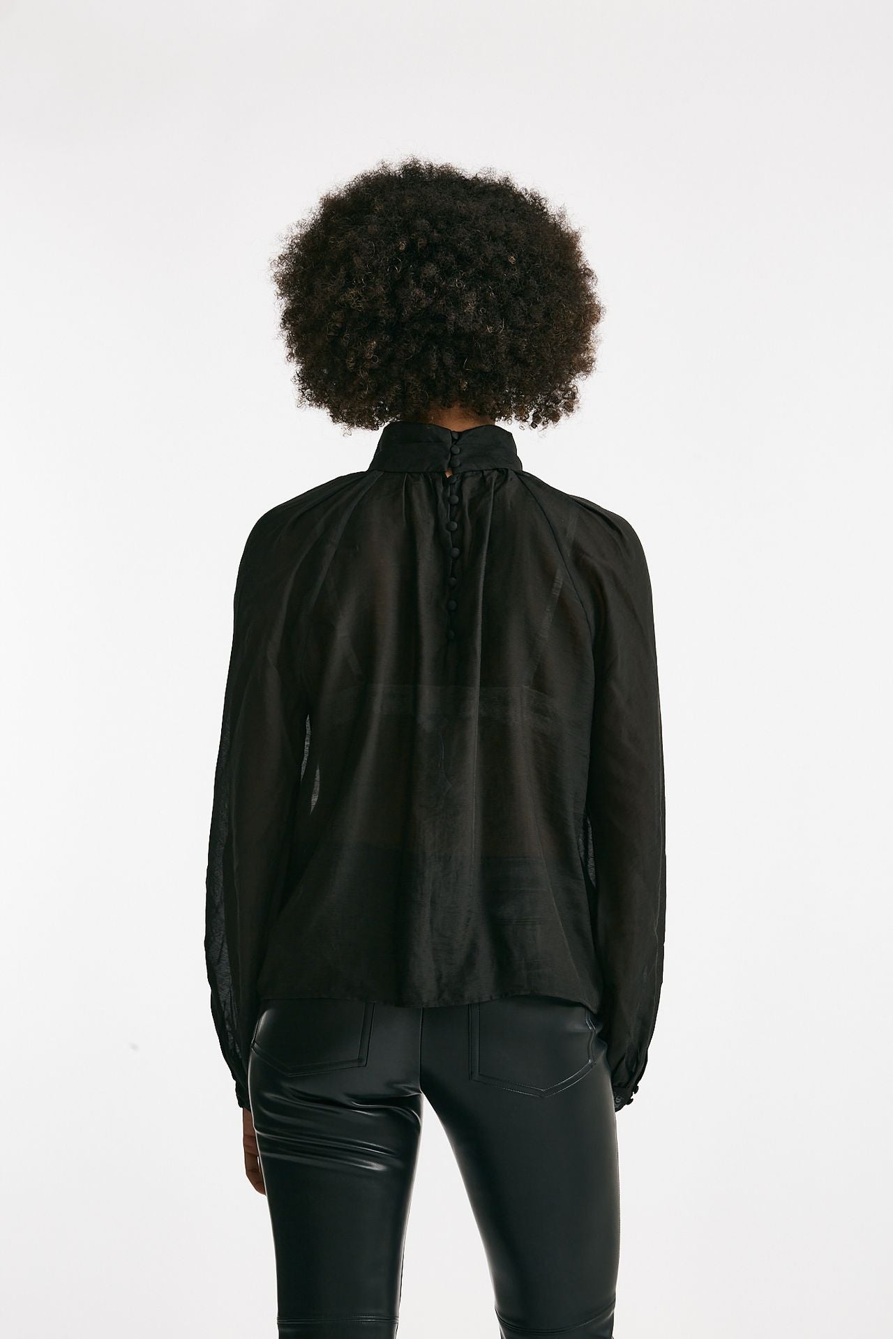 Camicia in viscosa nero donna Iro - 4