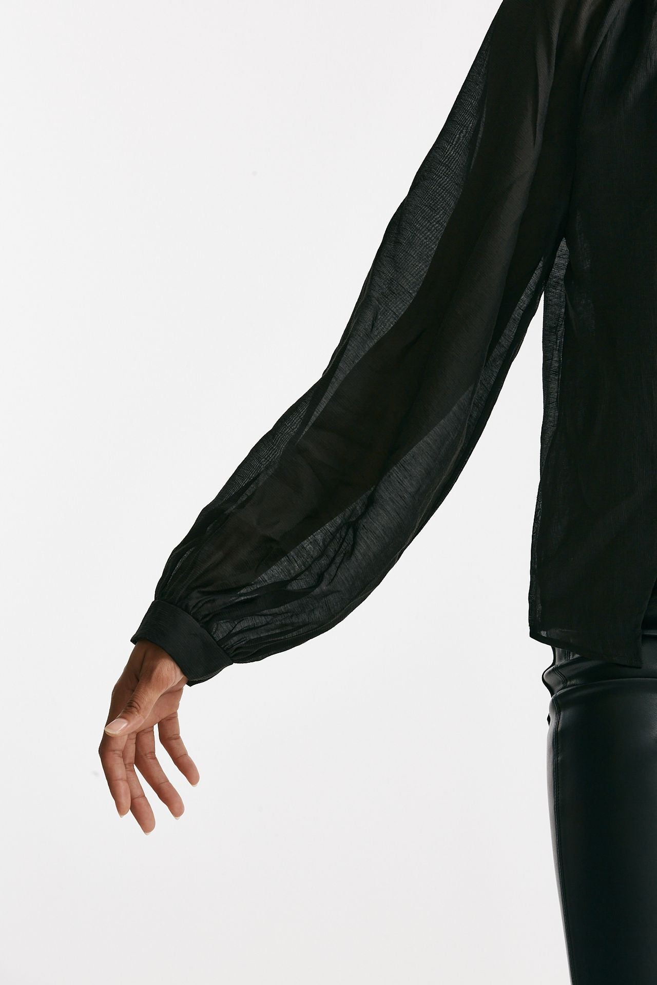 Camicia in viscosa nero donna Iro - 6