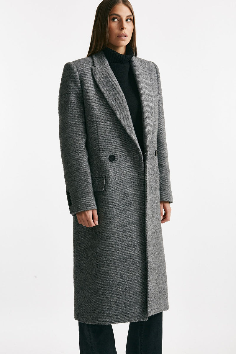 Cappotto over grigio melange donna Iro - 3