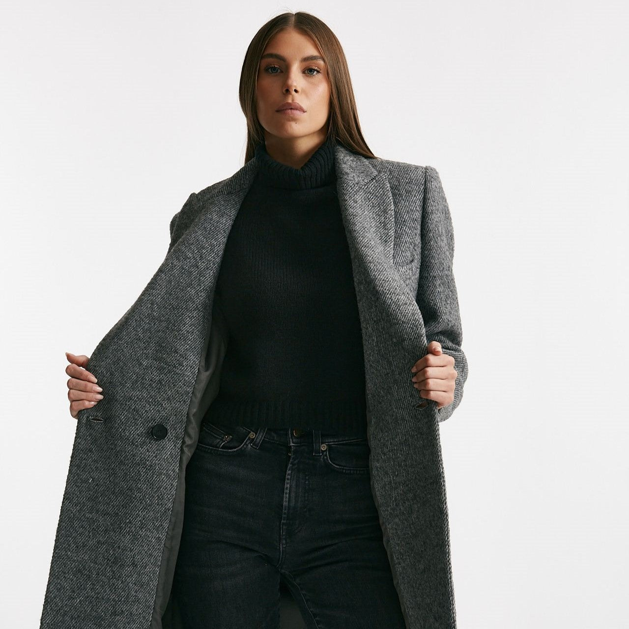 Cappotto over grigio melange donna Iro - 9