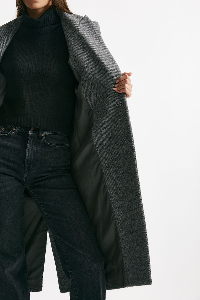 Cappotto over grigio melange donna Iro - 8