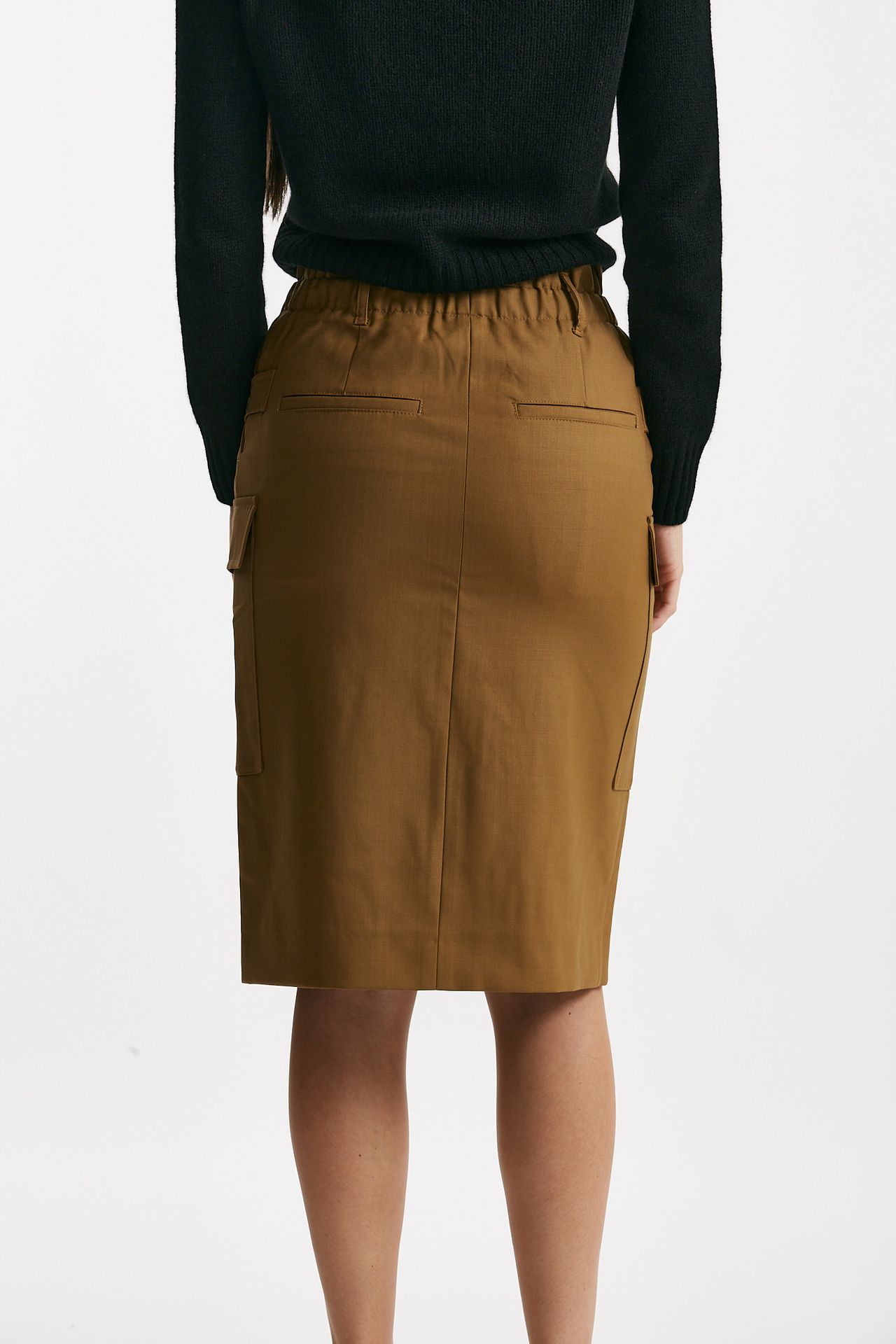 Gonna midi vita alta cammello donna Iro - 2