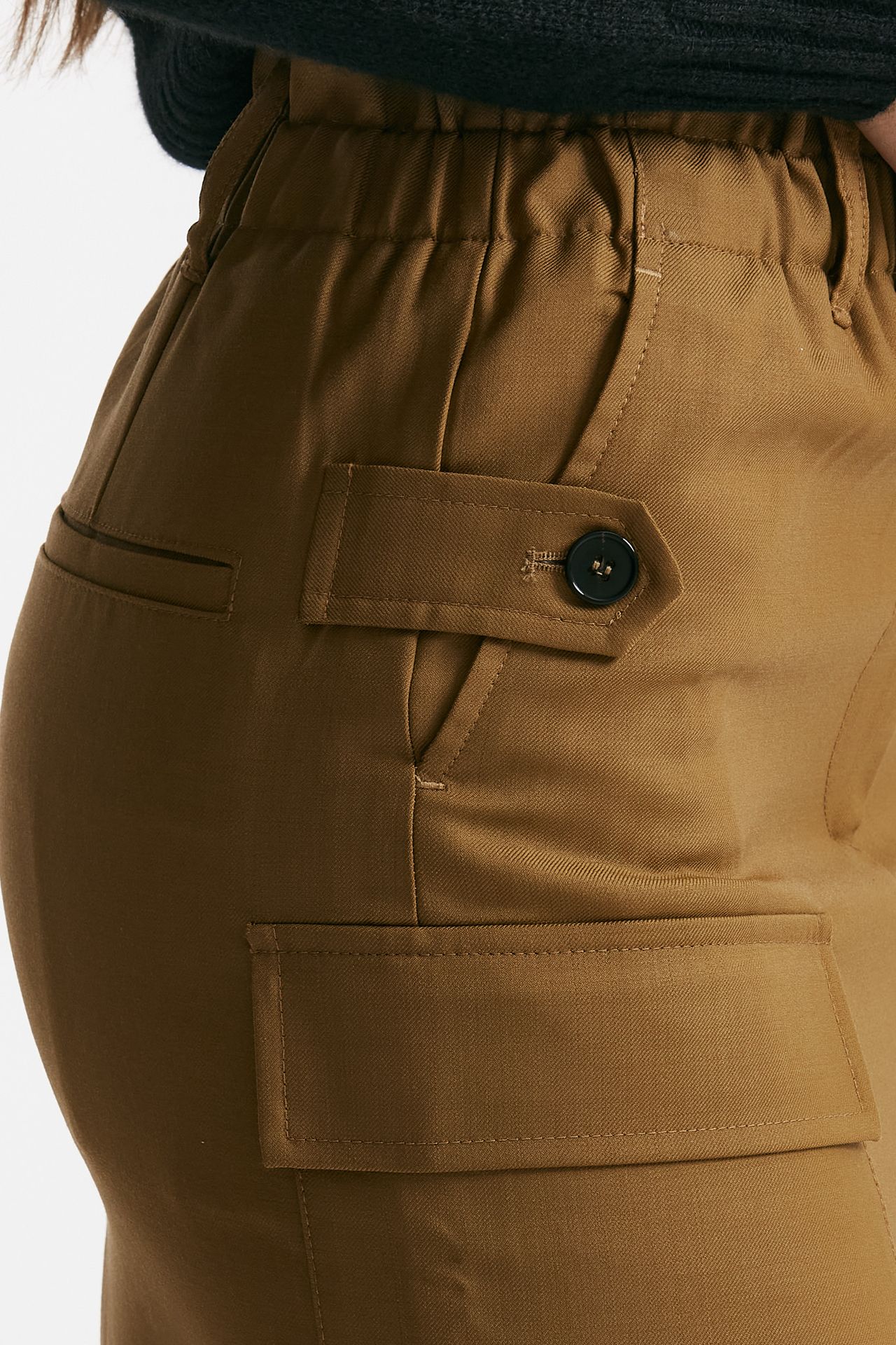 Gonna midi vita alta cammello donna Iro - 6