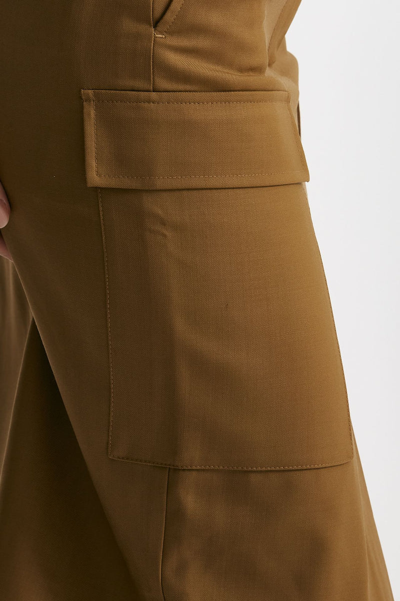 Gonna midi vita alta cammello donna Iro - 7