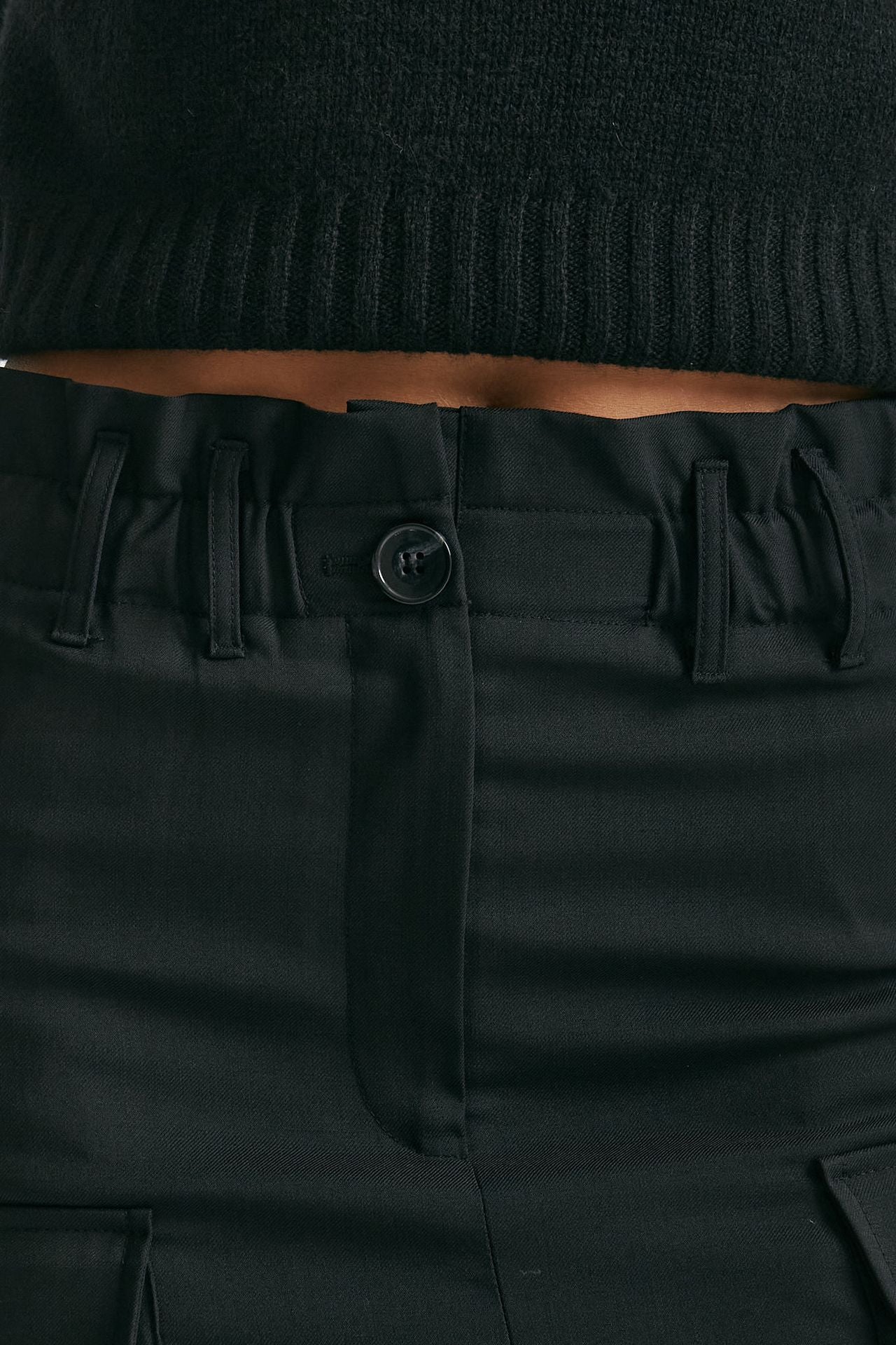 Gonna midi vita alta nero donna Iro - 5