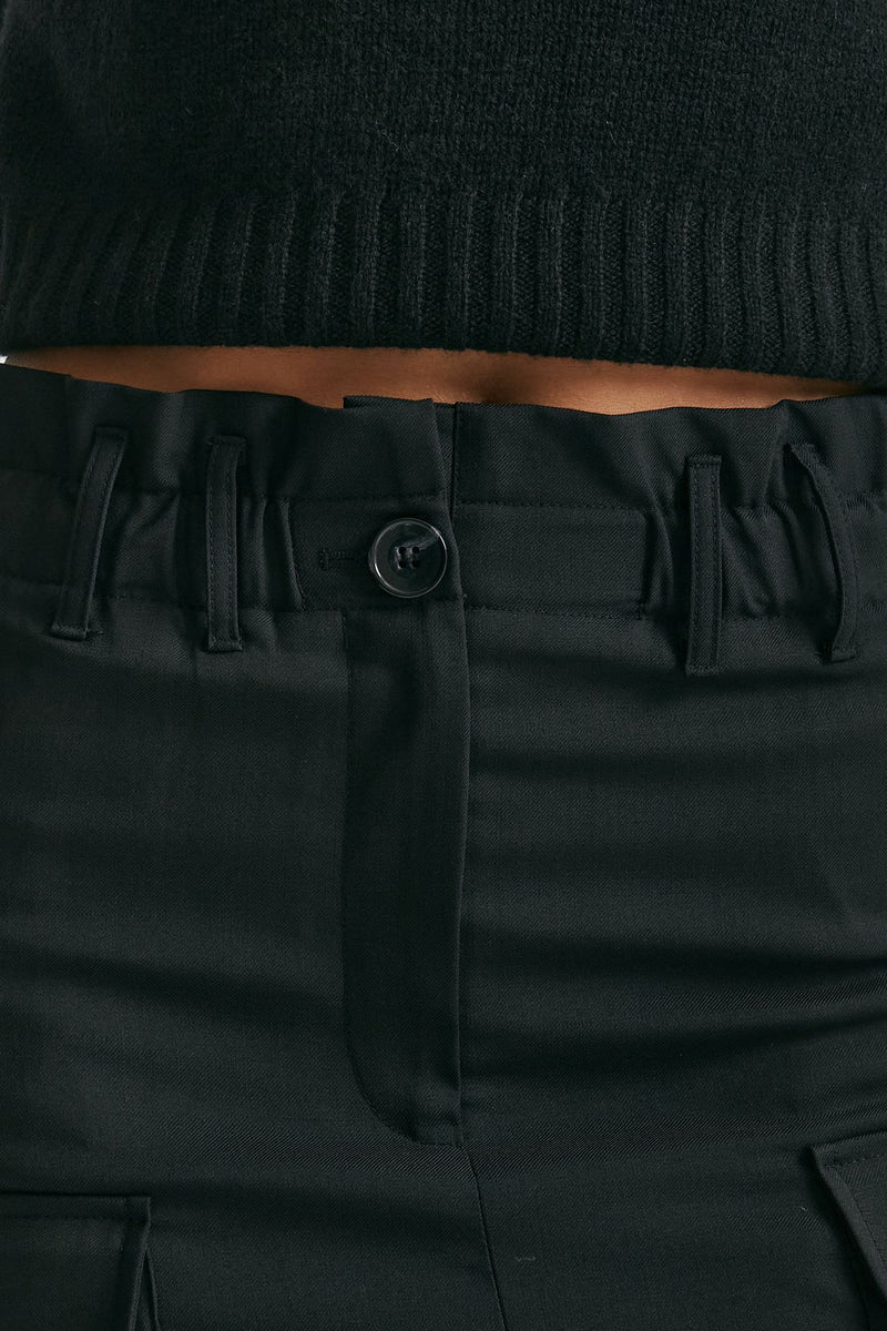 Gonna midi vita alta nero donna Iro - 5