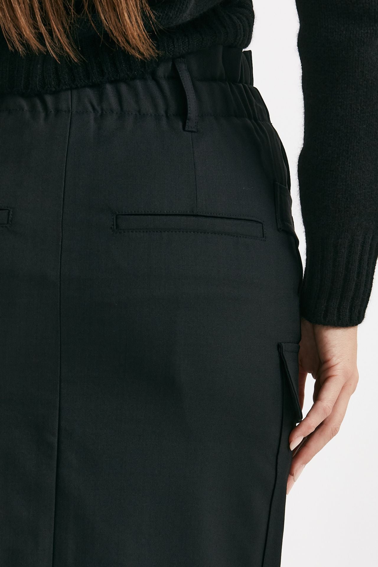 Gonna midi vita alta nero donna Iro - 8