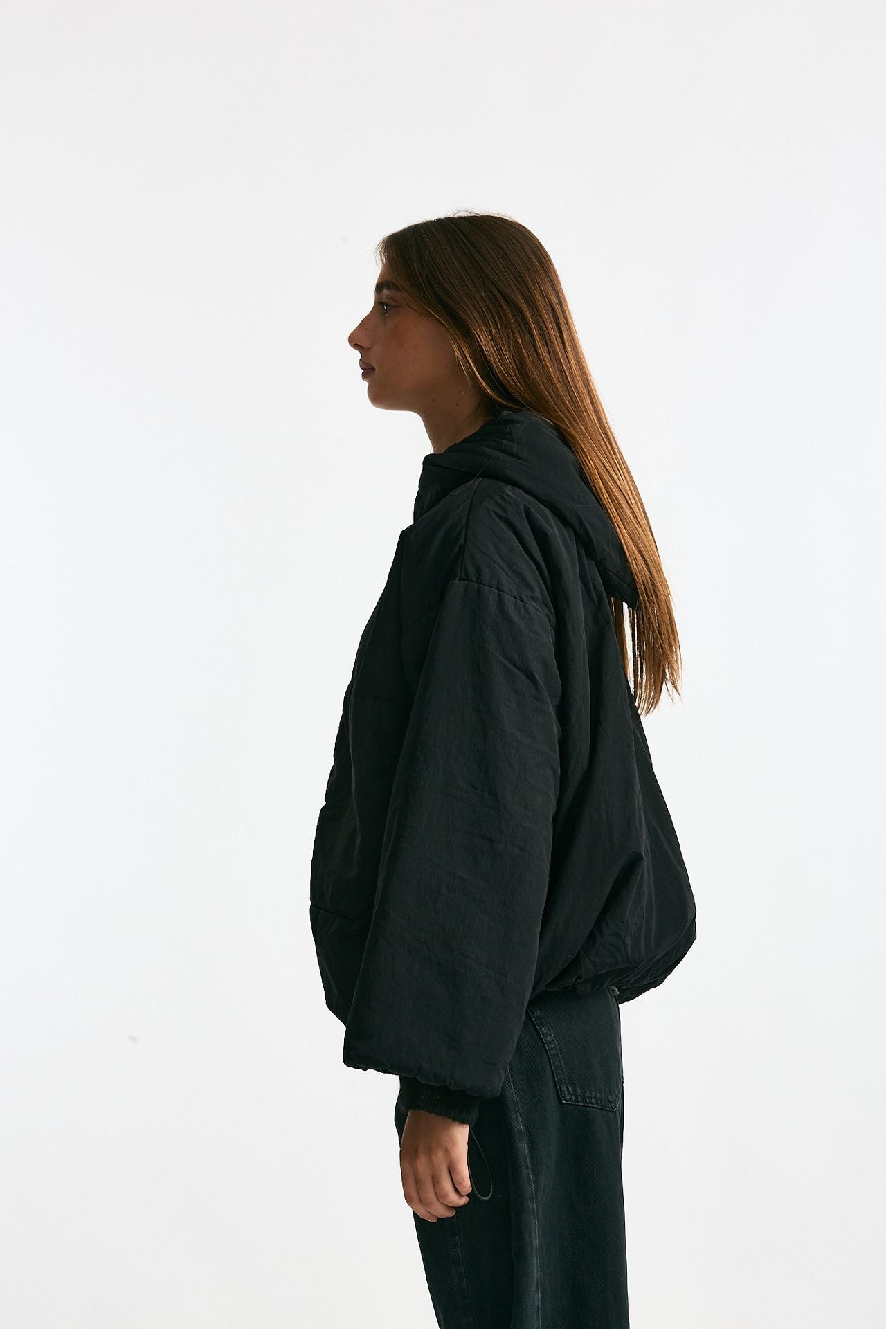 Giubbino over impermeabile nero donna Kimo no - rain - 3