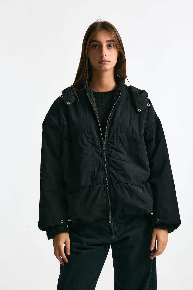 Giubbino over impermeabile nero donna Kimo no - rain - 5