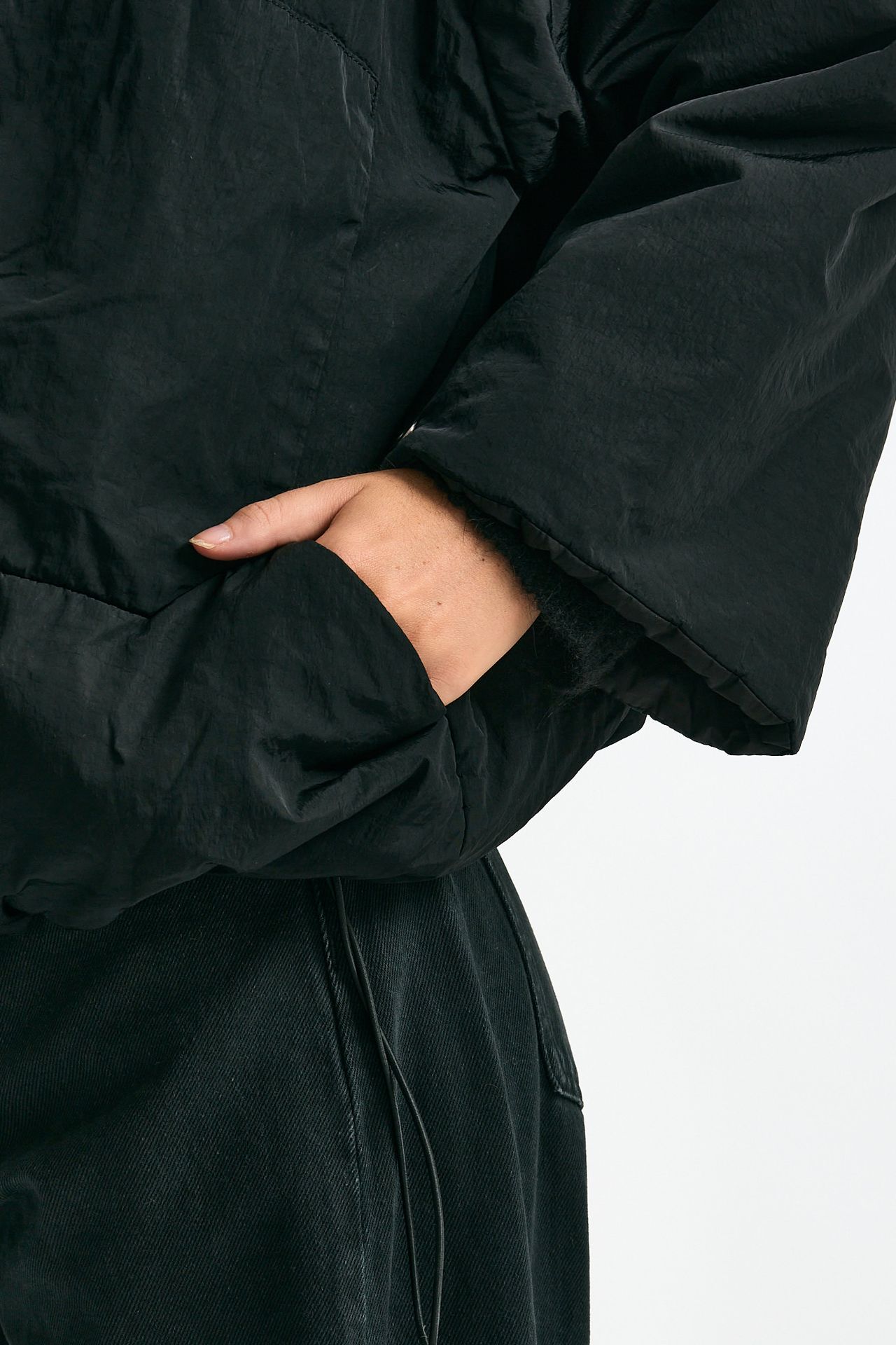 Giubbino over impermeabile nero donna Kimo no - rain - 6