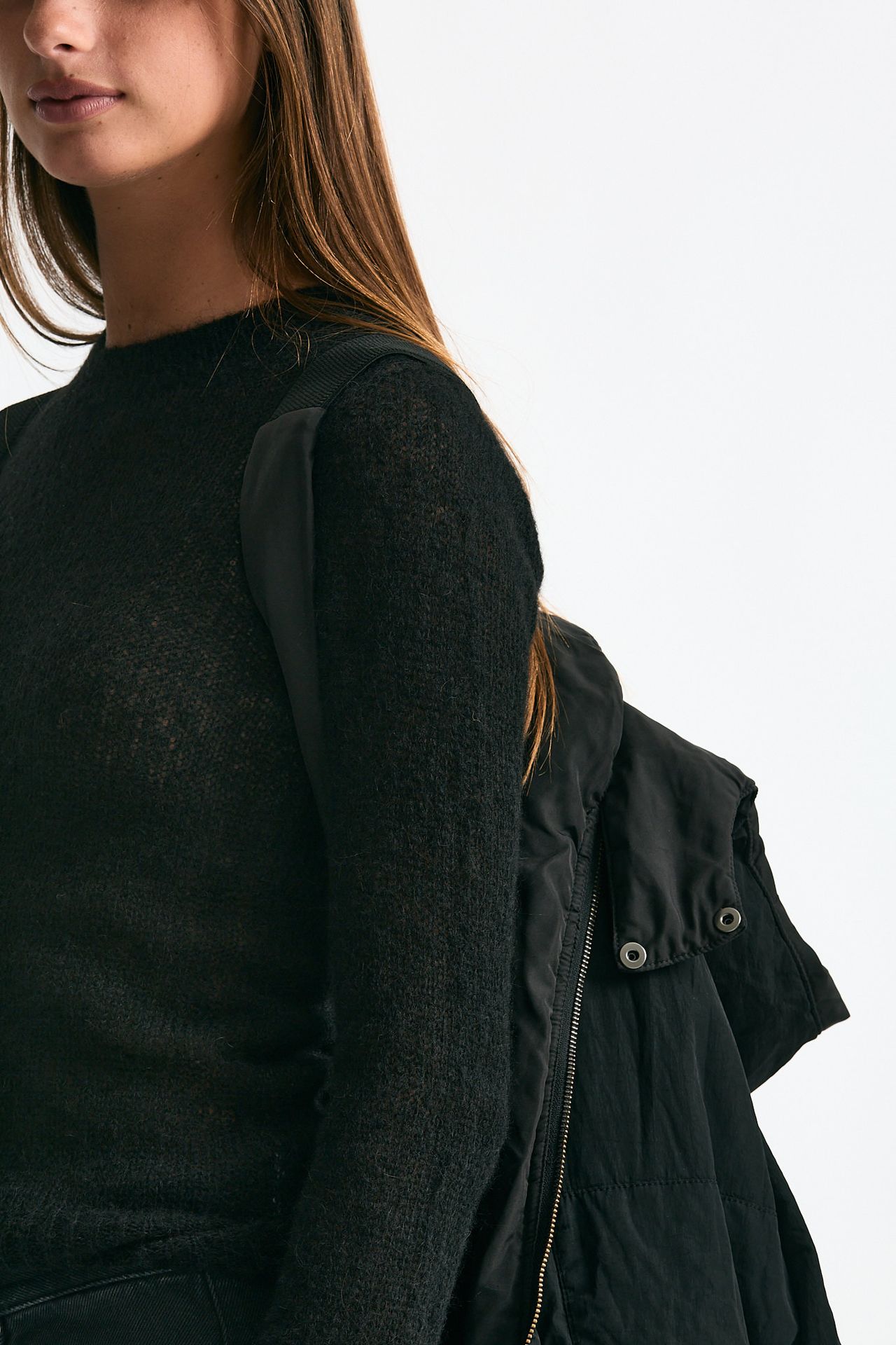 Giubbino over impermeabile nero donna Kimo no - rain - 9