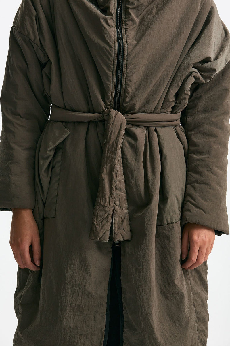 Giubbino lungo impermeabile reversibile donna Kimo no - rain - 6