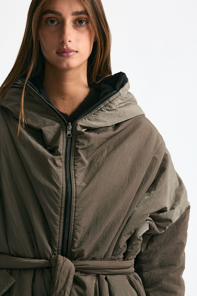 Giubbino lungo impermeabile reversibile donna Kimo no - rain - 7