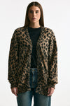 Cardigan over animalier donna Laneus - 1