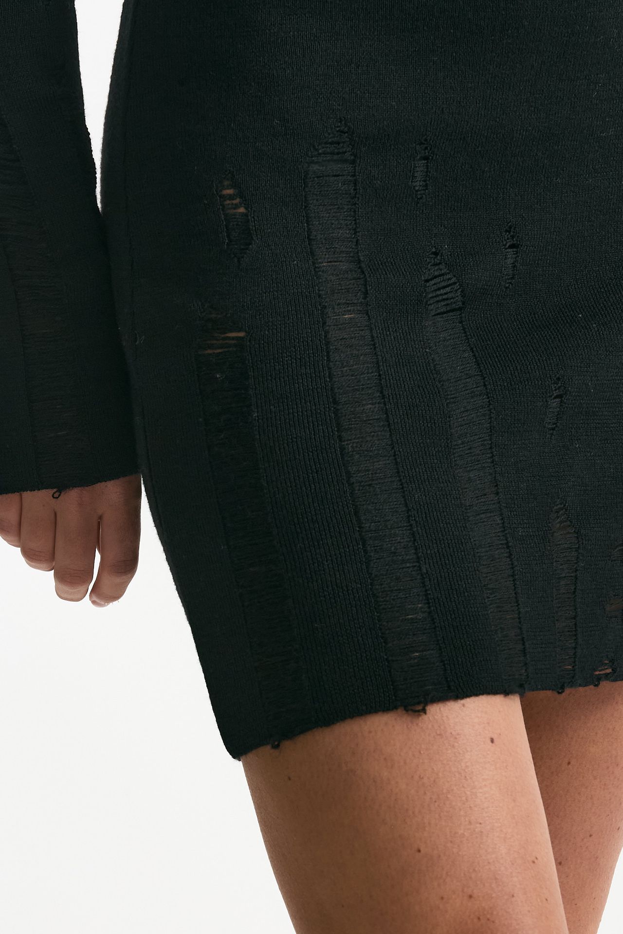 Abito in lana nero donna Laneus - 4