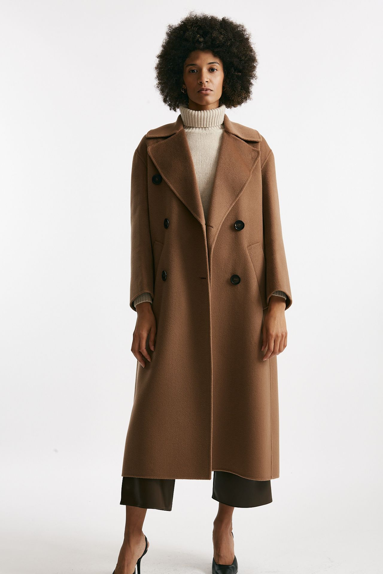 Cappotto lungo DALILA in lana e cachemire cammello donna Max mara s - 1