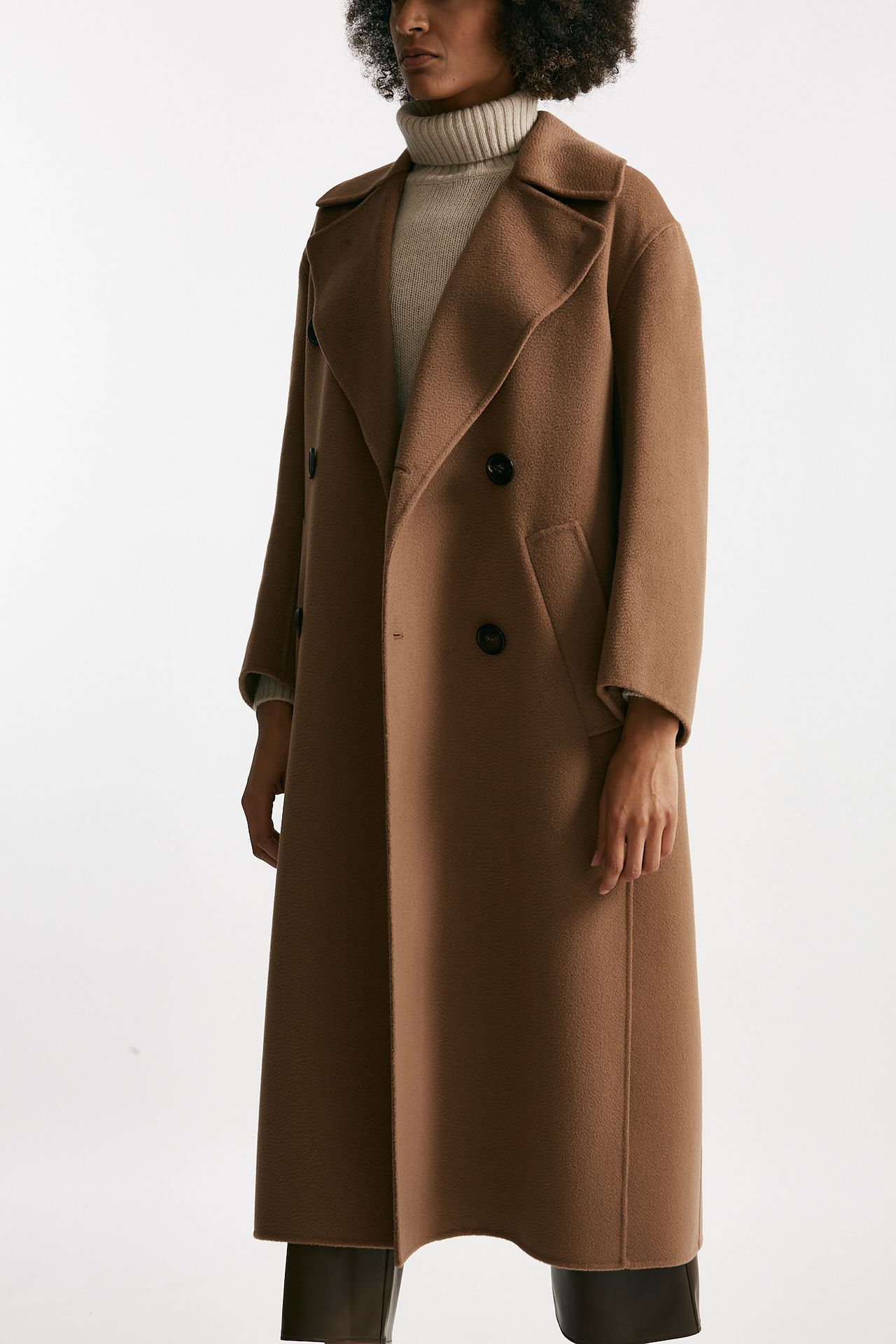 Cappotto lungo DALILA in lana e cachemire cammello donna Max mara s - 4