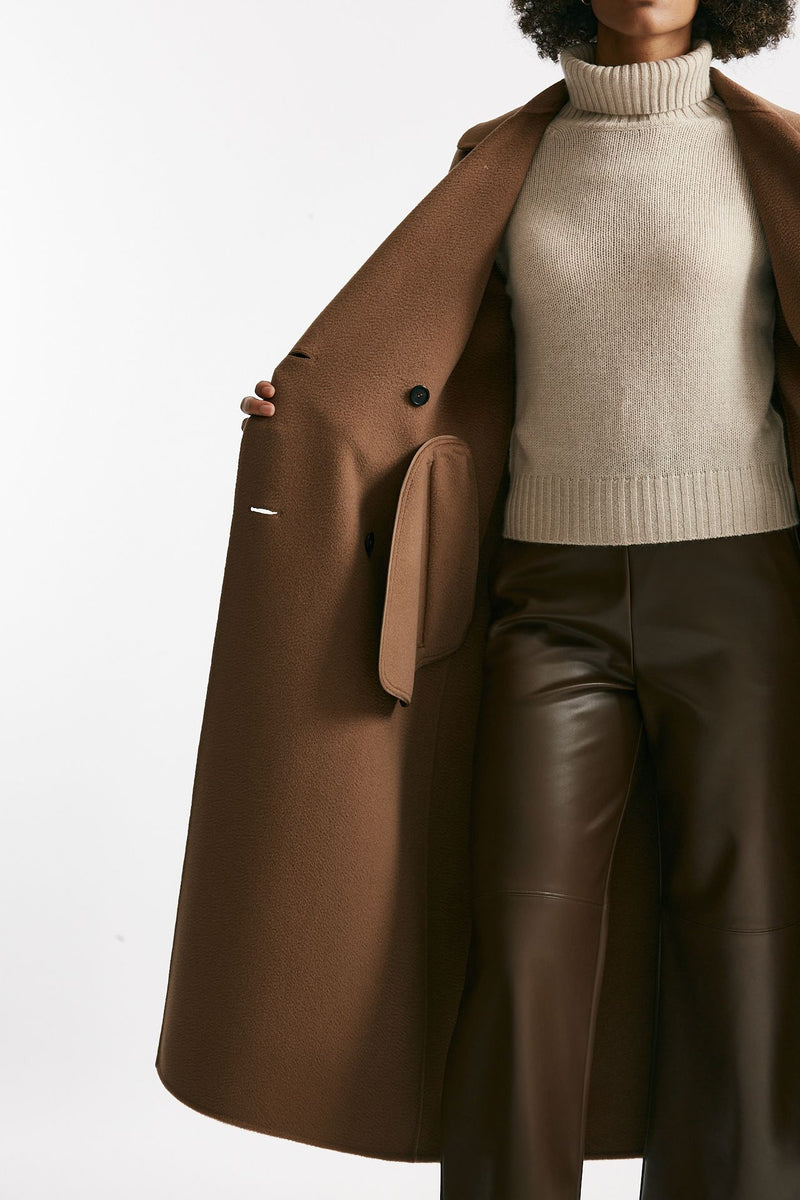 Cappotto lungo DALILA in lana e cachemire cammello donna Max mara s - 7