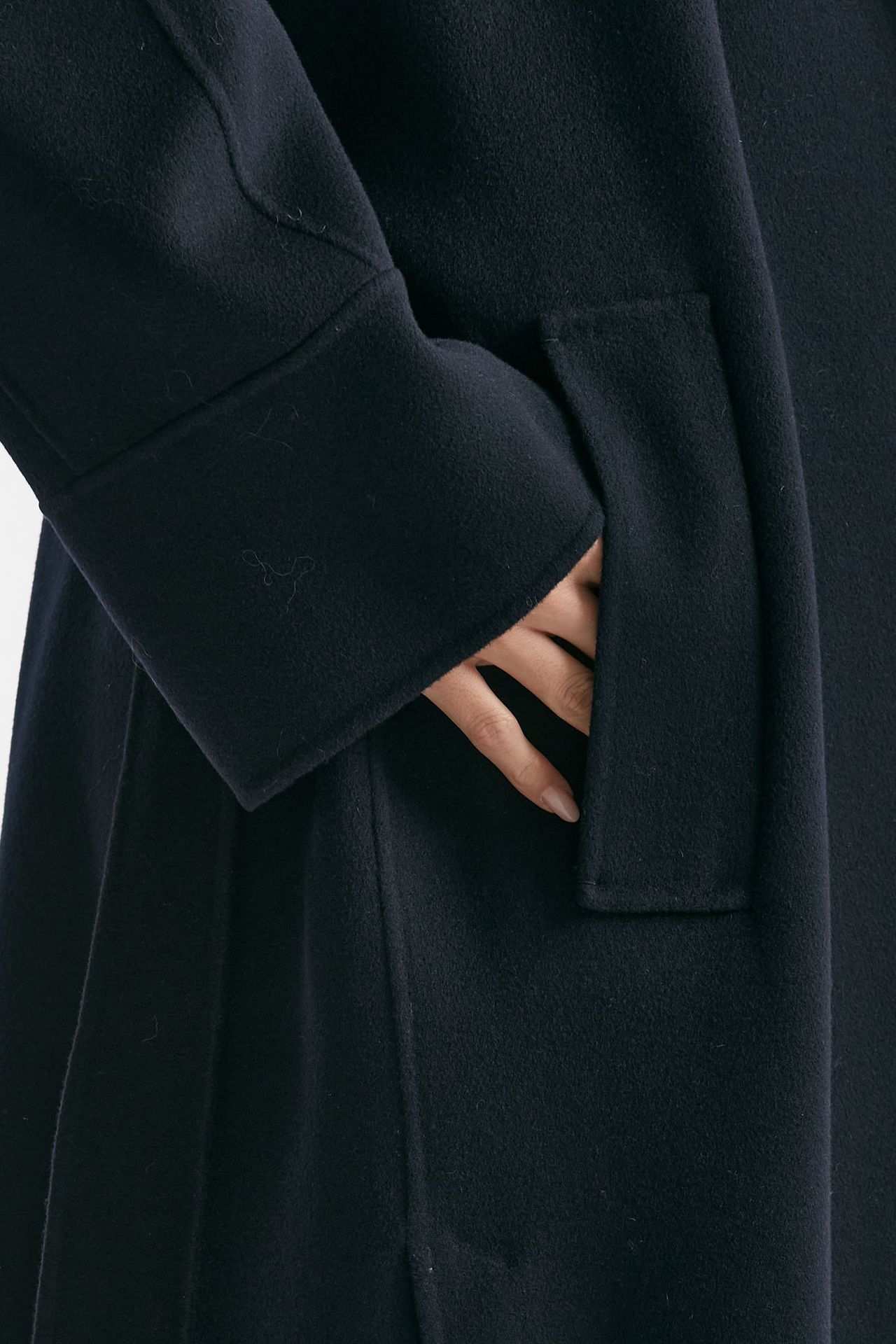 Cappotto lungo AGATA in lana blu donna Max mara s - 7