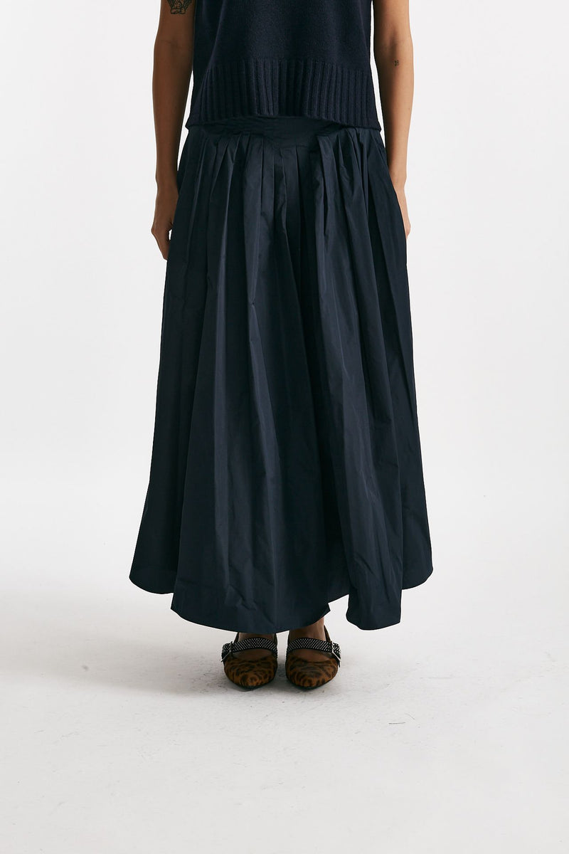 Gonna JOCKEY in taffetà antigoccia blu donna Max mara s - 1