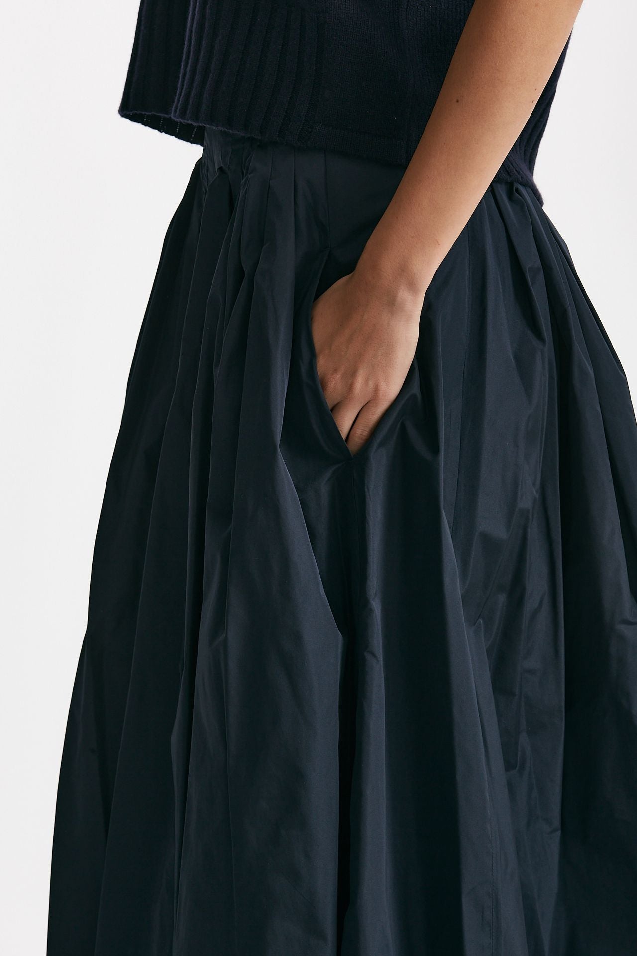 Gonna JOCKEY in taffetà antigoccia blu donna Max mara s - 5