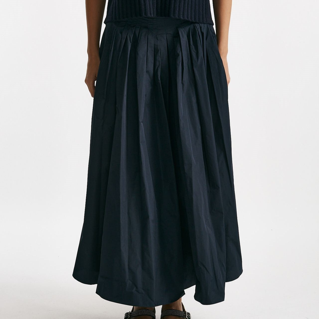 Gonna JOCKEY in taffetà antigoccia blu donna Max mara s - 6