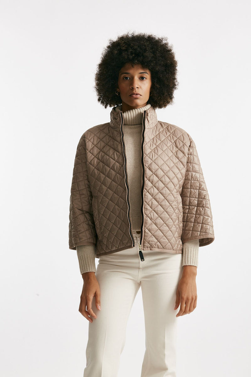 Giubbino DELFINA in tela antigoccia  beige donna Max mara s - 2