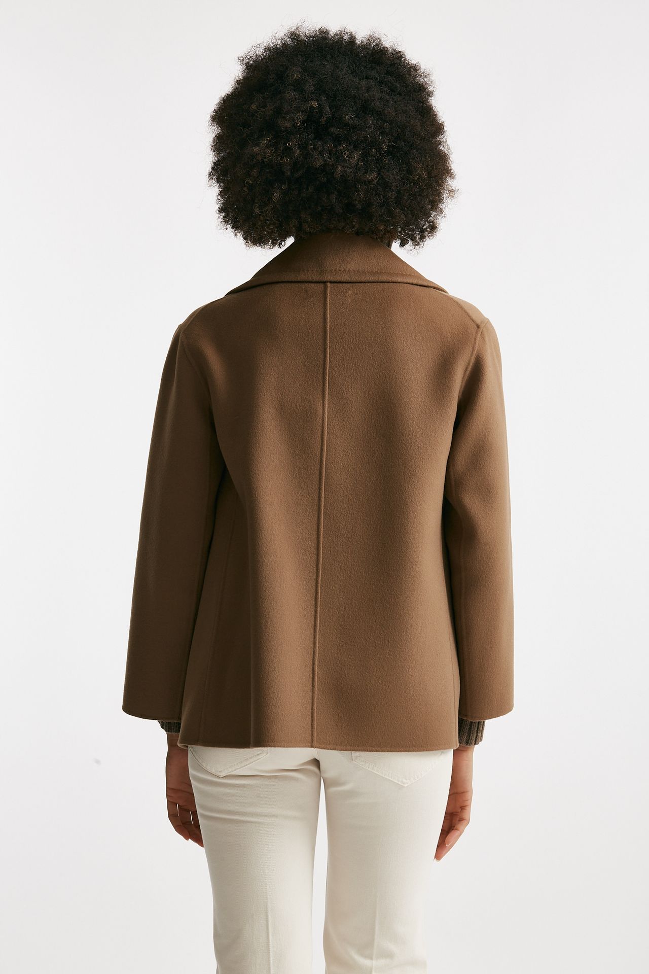 Caban ELISE in drap di lana cammello donna Max mara s - 3