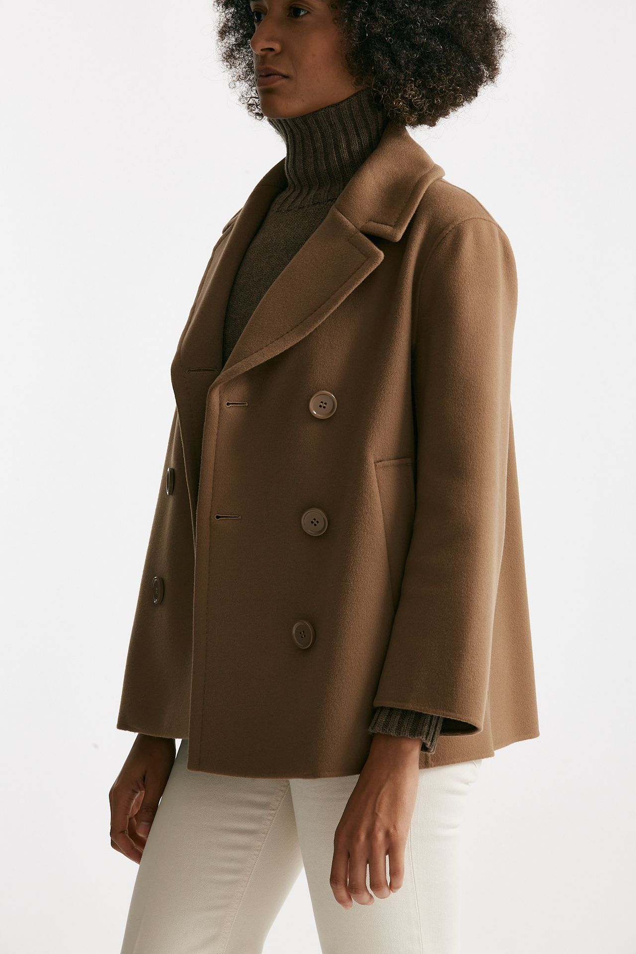 Caban ELISE in drap di lana cammello donna Max mara s - 4