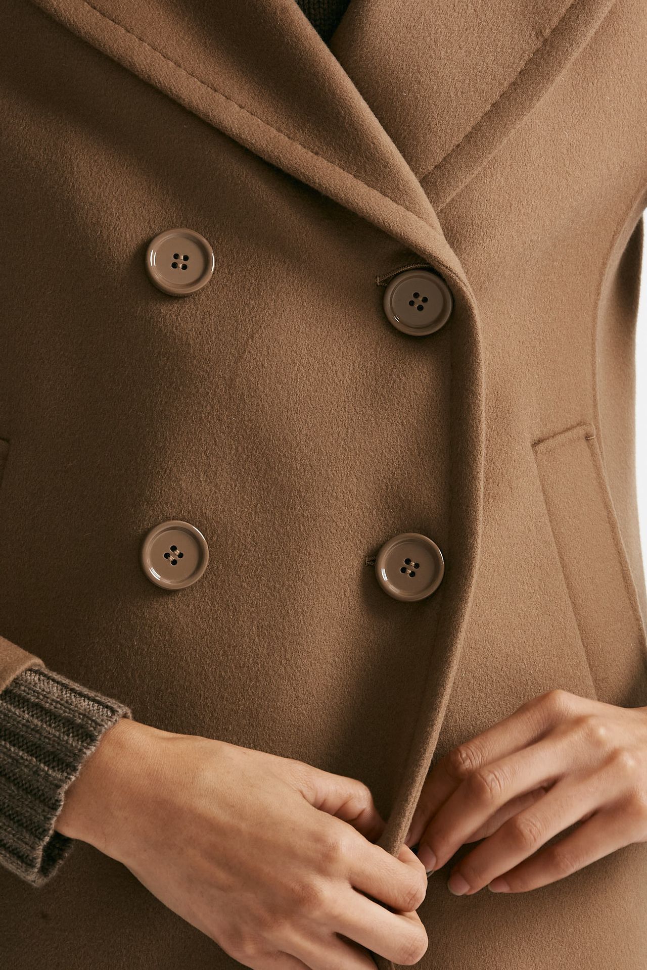 Caban ELISE in drap di lana cammello donna Max mara s - 7