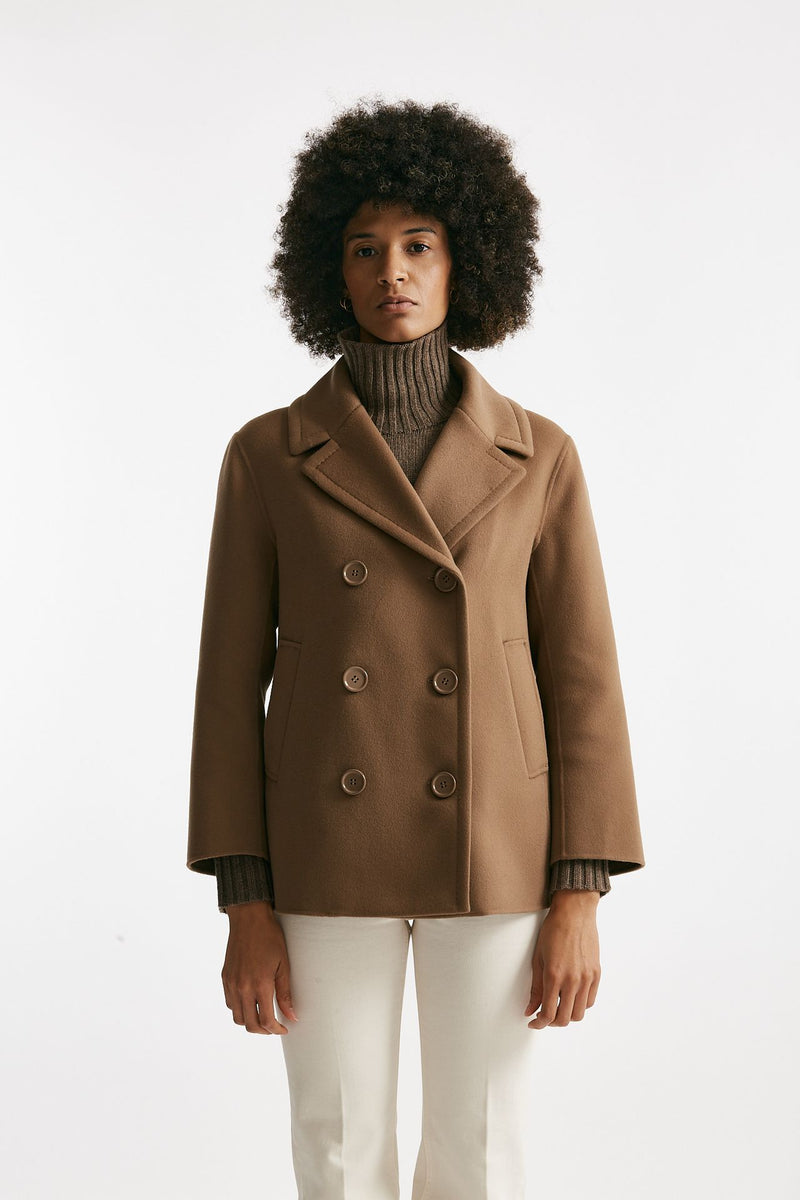 Caban ELISE in drap di lana cammello donna Max mara s - 8