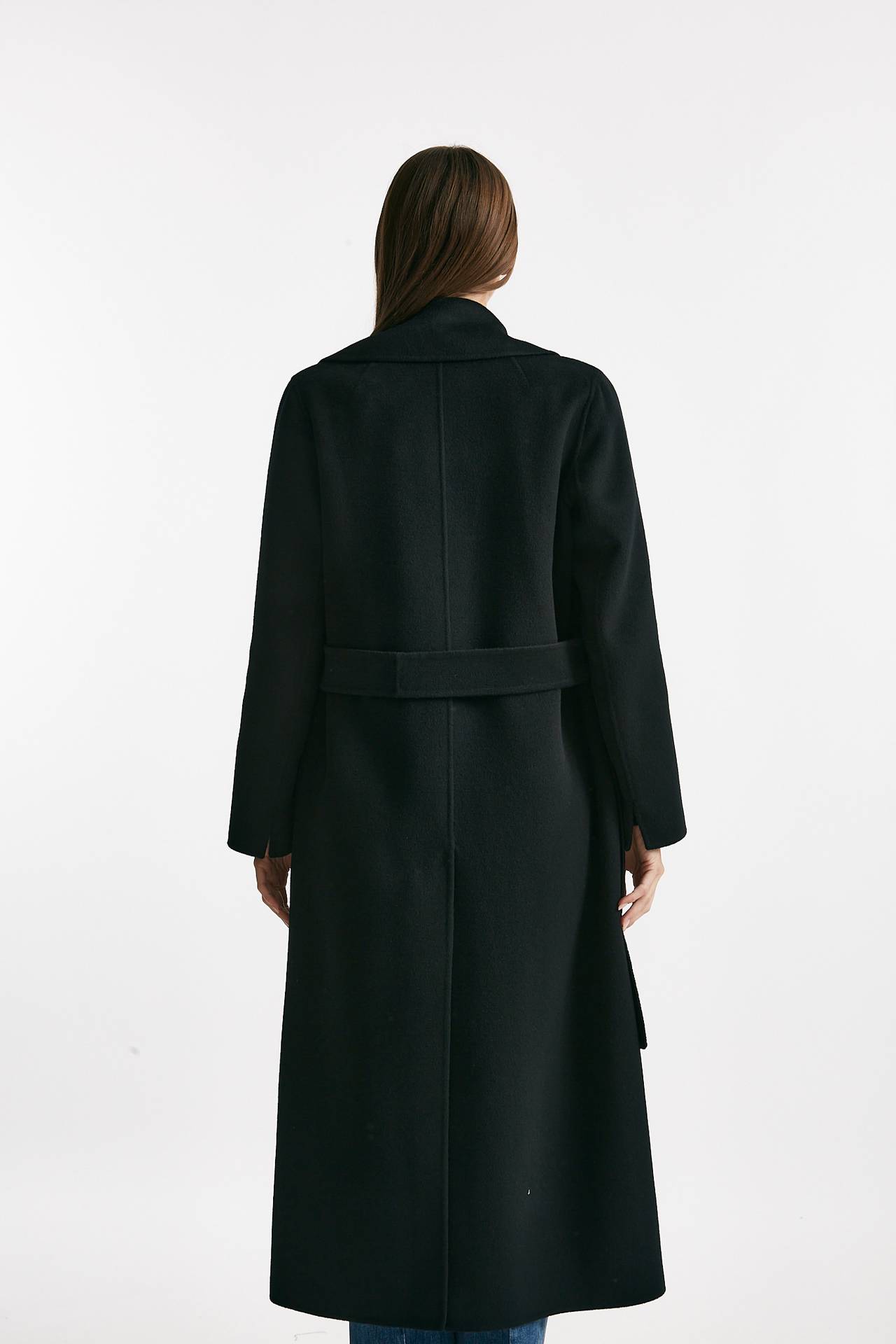Cappotto PAOLA lungo a vestaglia nero donna Max mara s - 4