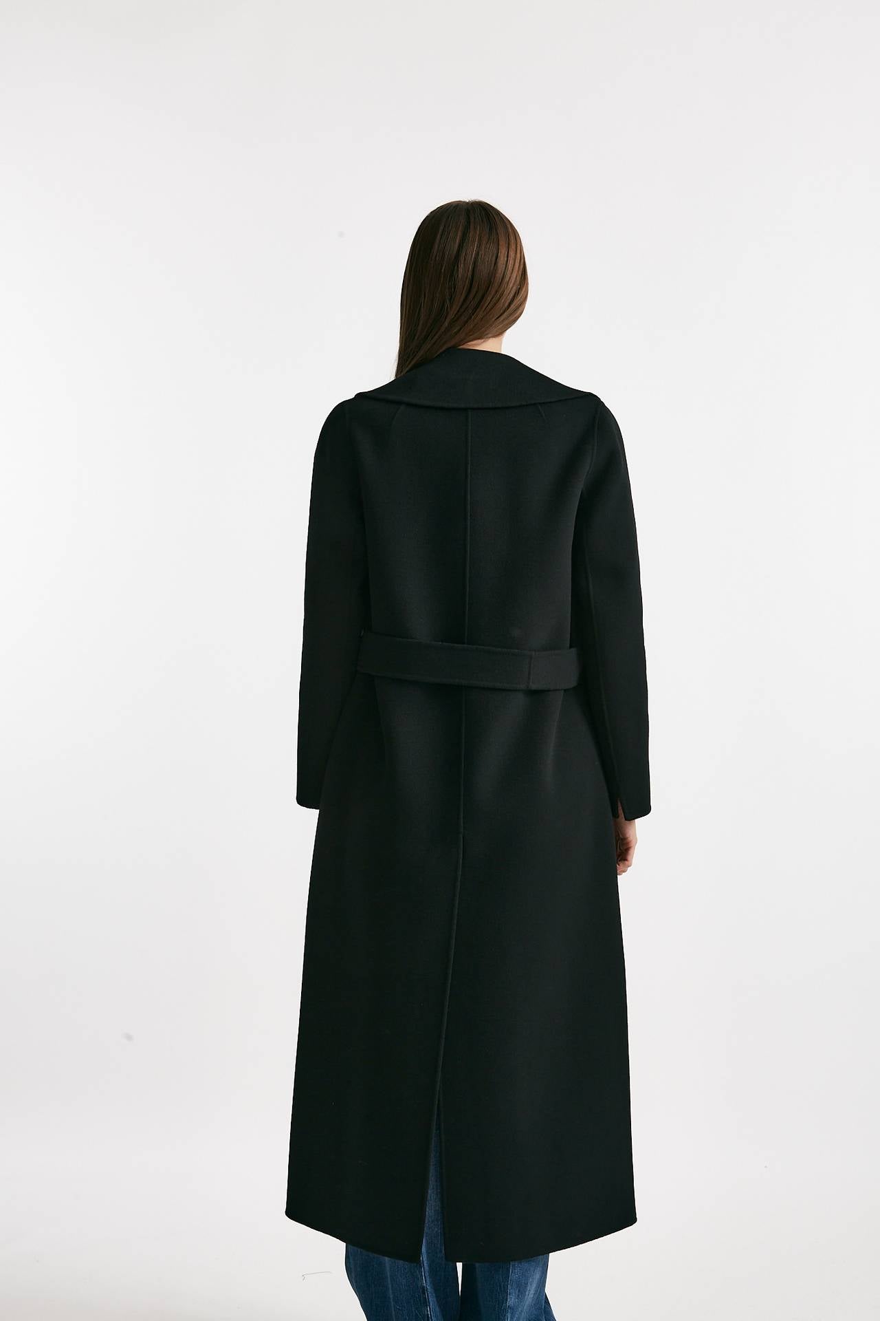 Cappotto POLDO lungo a vestaglia nero donna Max mara s - 3