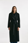 Cappotto POLDO lungo a vestaglia nero donna Max mara s - 5