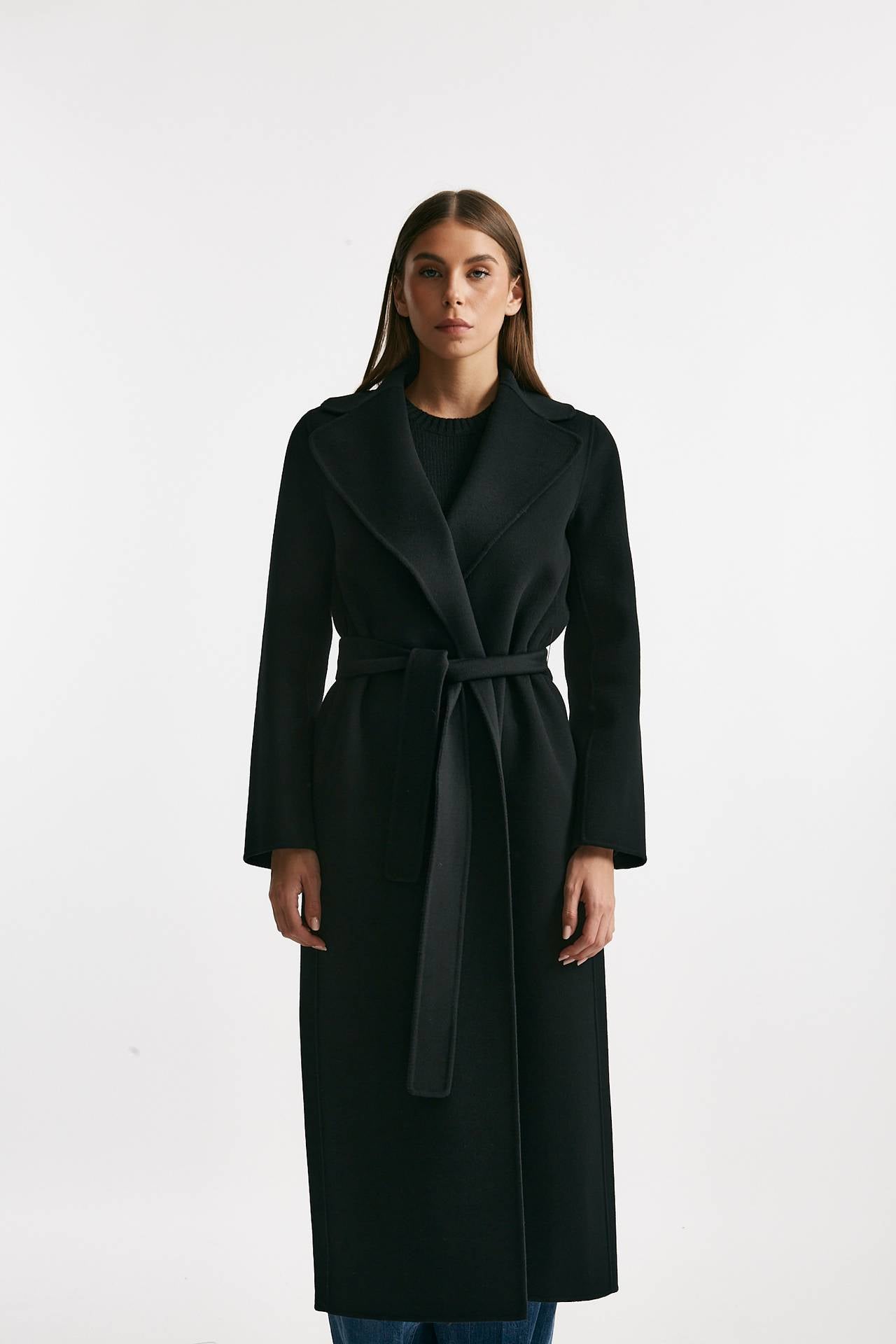 Cappotto POLDO lungo a vestaglia nero donna Max mara s - 5
